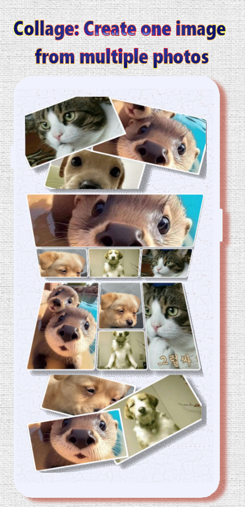 Photo Collage & Puzzle screenshot 1